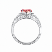 Metal type_925 Sterling Silver&Gemstone_Sunrise Padparadscha Sapphire
