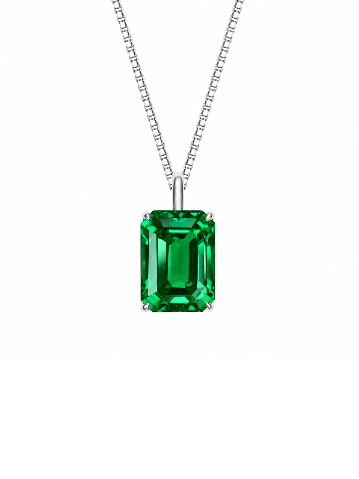 ALIX Emerald-Cut Lab-Grown Gemstone Necklace