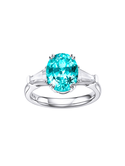 Metal Type:_925 Sterling Silver&Gemstone_ Paraiba Hue YAG