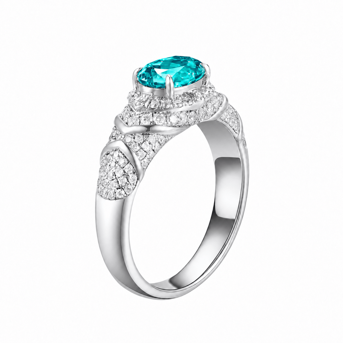Canary yellow sapphire oval-cut ring with hand-set setting detail view showcasing the jewelry design and finish