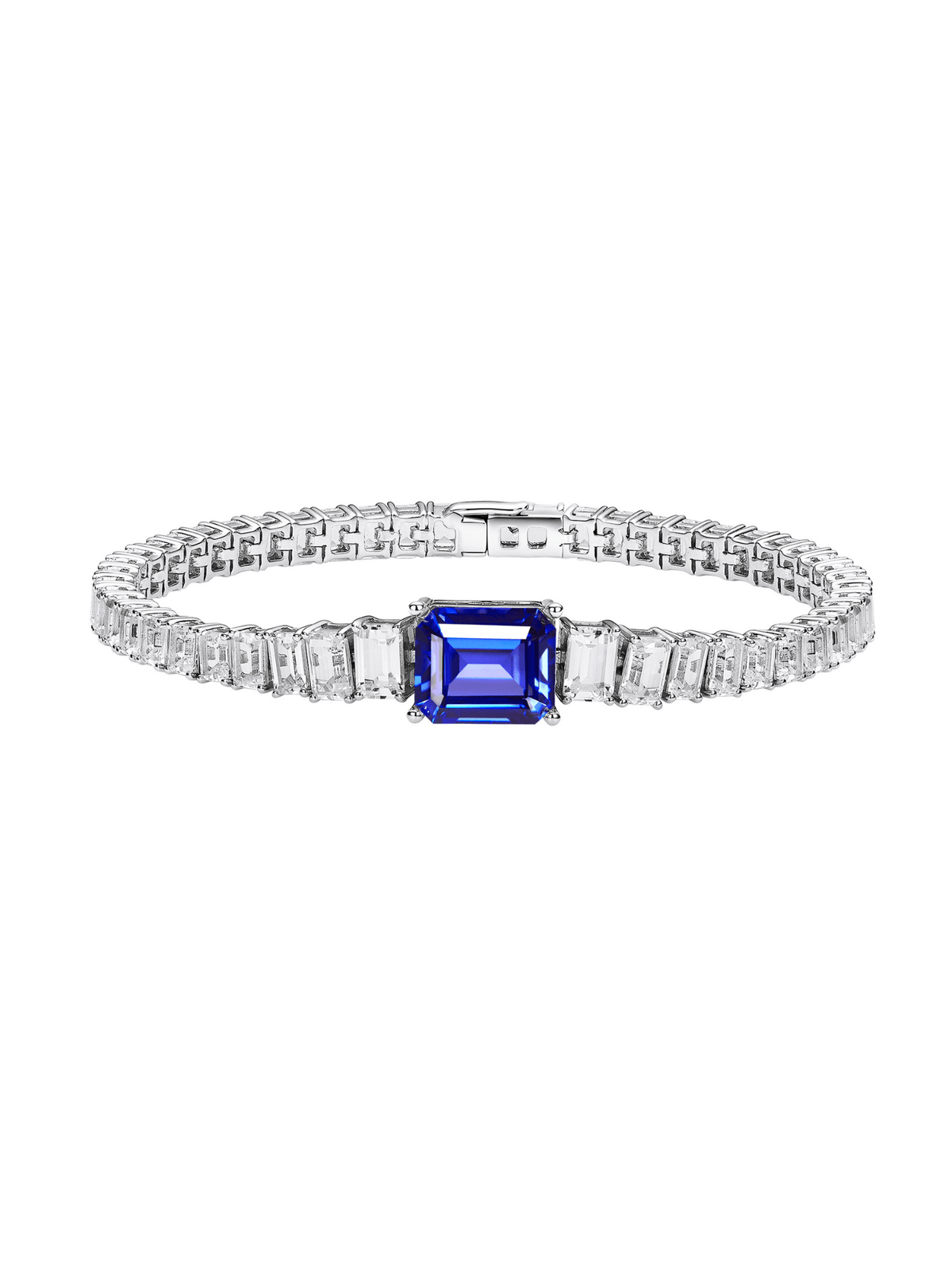 CŒUR LAC Emerald-Cut Lab-Grown Gemstone Tennis Bracelet