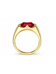 Metal Type:_14K Yellow Gold&Gemstone_Ruby