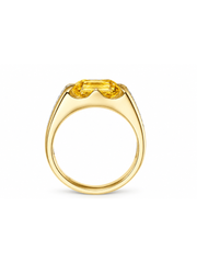Metal Type:_14K Yellow Gold&Gemstone_Canary Yellow Sapphire