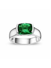 Metal type_925 Sterling Silver&Gemstone_Colombian Emerald