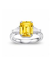Metal Type:_925 Sterling Silver&Gemstone_Canary Yellow Sapphire