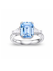 Metal Type:_925 Sterling Silver&Gemstone_Santa Maria Blue Sapphire
