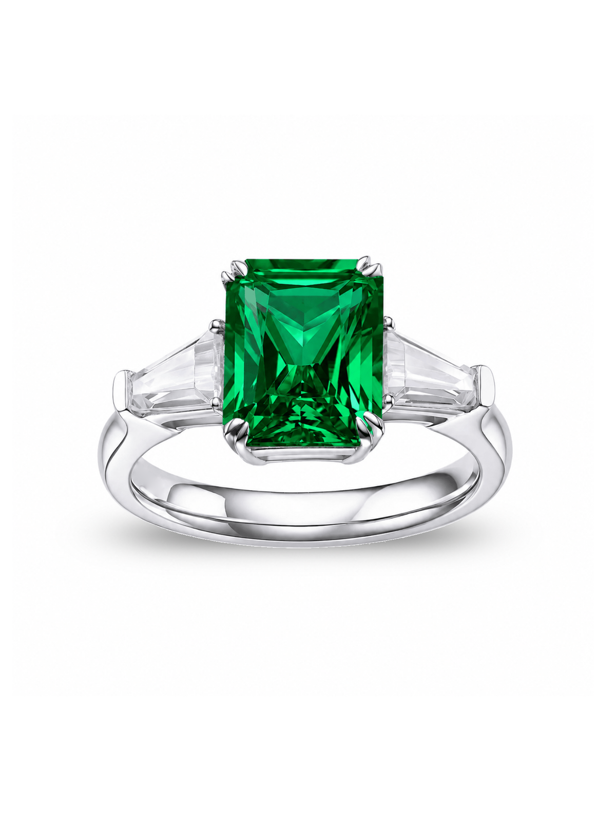 ARIANE Radiant-Cut Three-Stone Lab-Grown Gemstone Ring