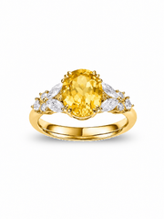 Metal Type:_14K Yellow Gold&Gemstone_Canary Yellow Sapphire