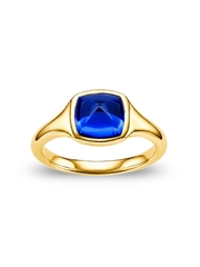 Metal Type:_14K Yellow Gold&Gemstone_Royal Blue Sapphire