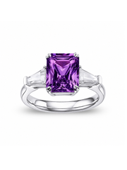 Metal Type:_14K White Gold&Gemstone_Purple Sapphire