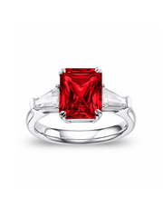 Metal Type:_14K White Gold&Gemstone_Ruby