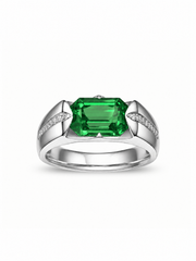 Metal type_925 Sterling Silver&Gemstone_Colombian Emerald