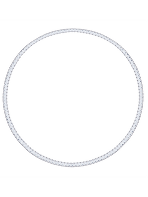 LAGO Emerald-Cut Lab-Grown White Sapphire Tennis Necklace