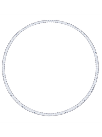LAGO Lab-Grown White Sapphire Tennis Nacklace