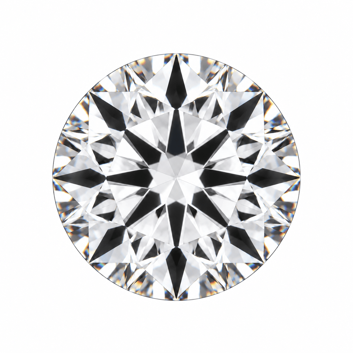 IGI 2.03 ct D VVS2 Hearts & Arrows Round Lab-Grown Diamond