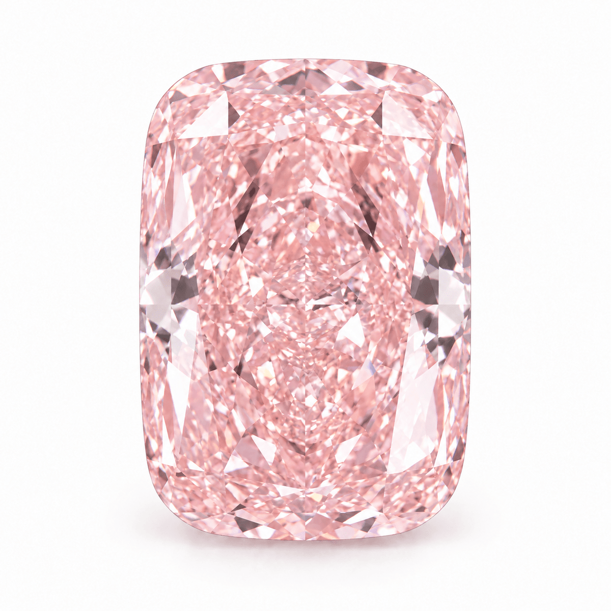 IGI 2.10 ct Fancy Intense Pink VS1 Cushion-Cut Lab-Grown Diamond