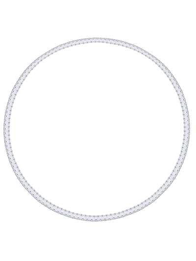 LAGO Emerald-Cut Lab-Grown White Sapphire Tennis Necklace