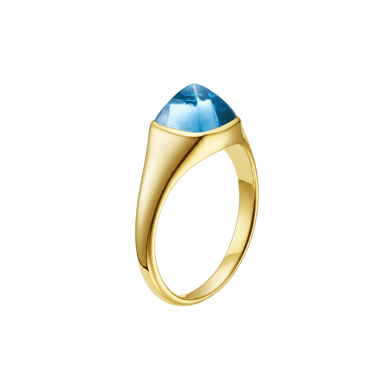Ring with hand-set setting detail view showcasing the jewelry design and finish