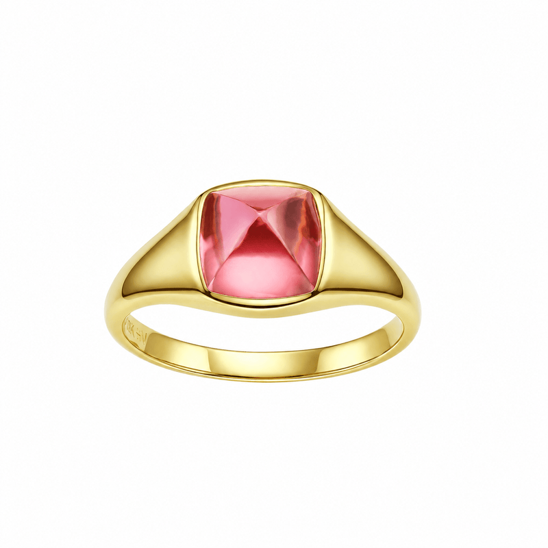 Ring with hand-set setting detail view showcasing the jewelry design and finish