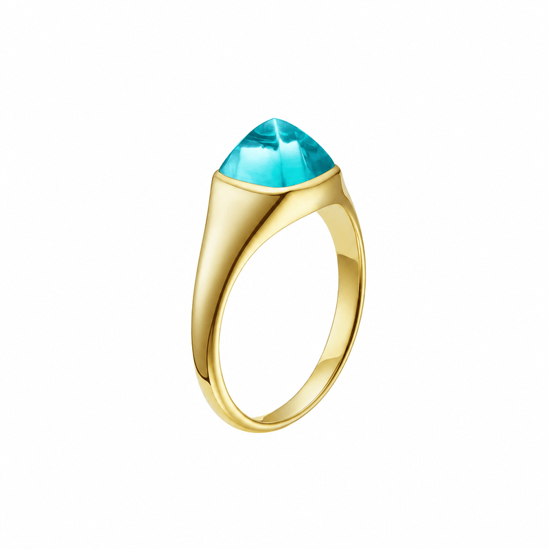 Ring with hand-set setting detail view showcasing the jewelry design and finish