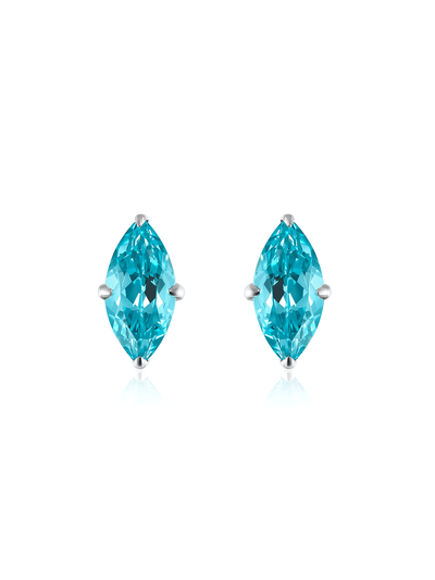 ROMY Marquise-Cut Lab-Grown Gemstone Stud Earrings