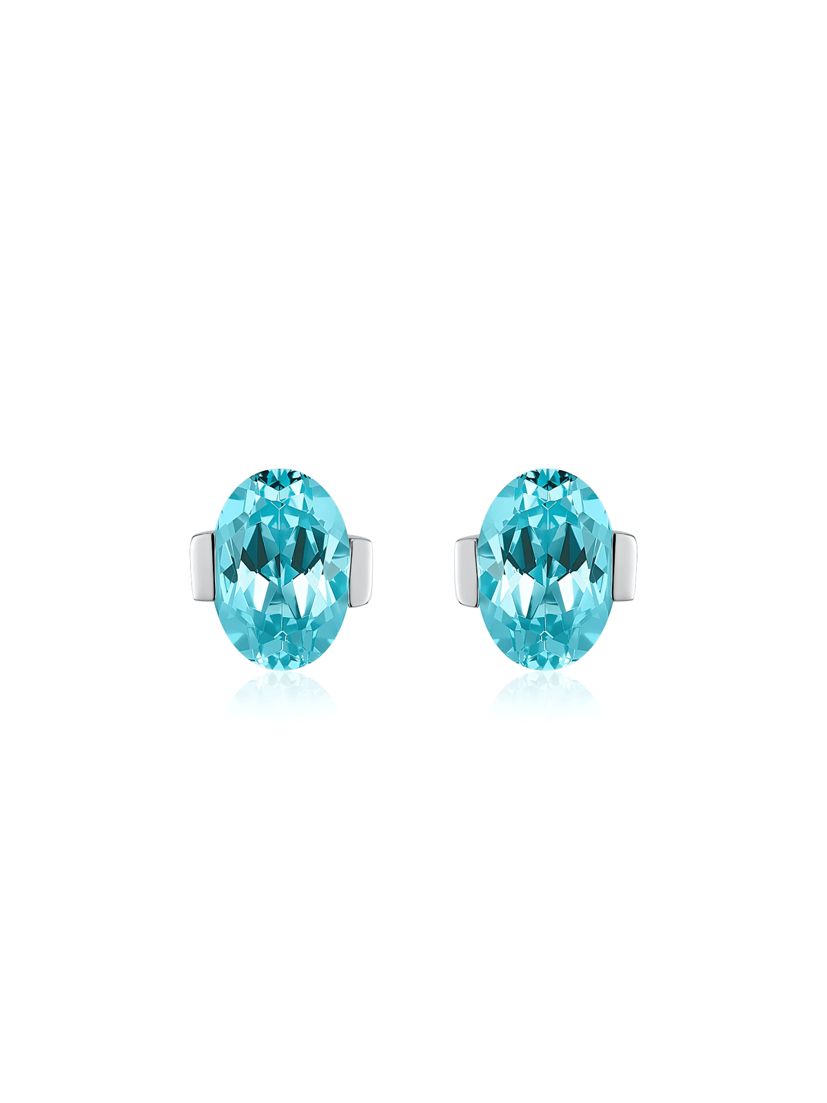 ROMY Oval-Cut Lab-Grown Gemstone Stud Earrings