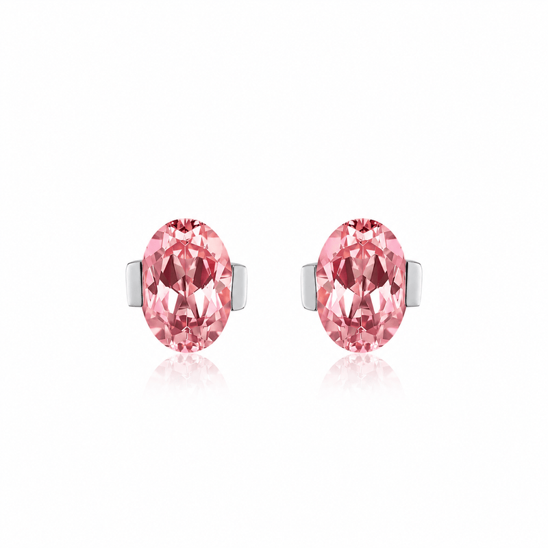 ROMY Oval-Cut Lab-Grown Gemstone Stud Earrings